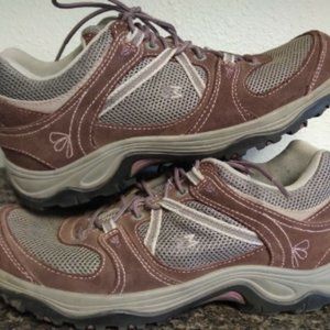 Garmont Women's Amica Brown Suede Mesh Trail Hiking Shoes Vibram Soles US 10